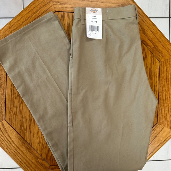 **DICKIES* Tan Work Pants Size 8 NWT - Picture 1 of 9